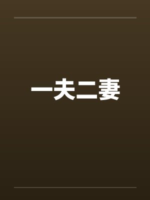 一夫二妻