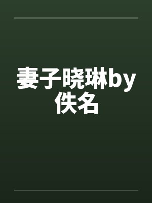 妻子晓琳by佚名